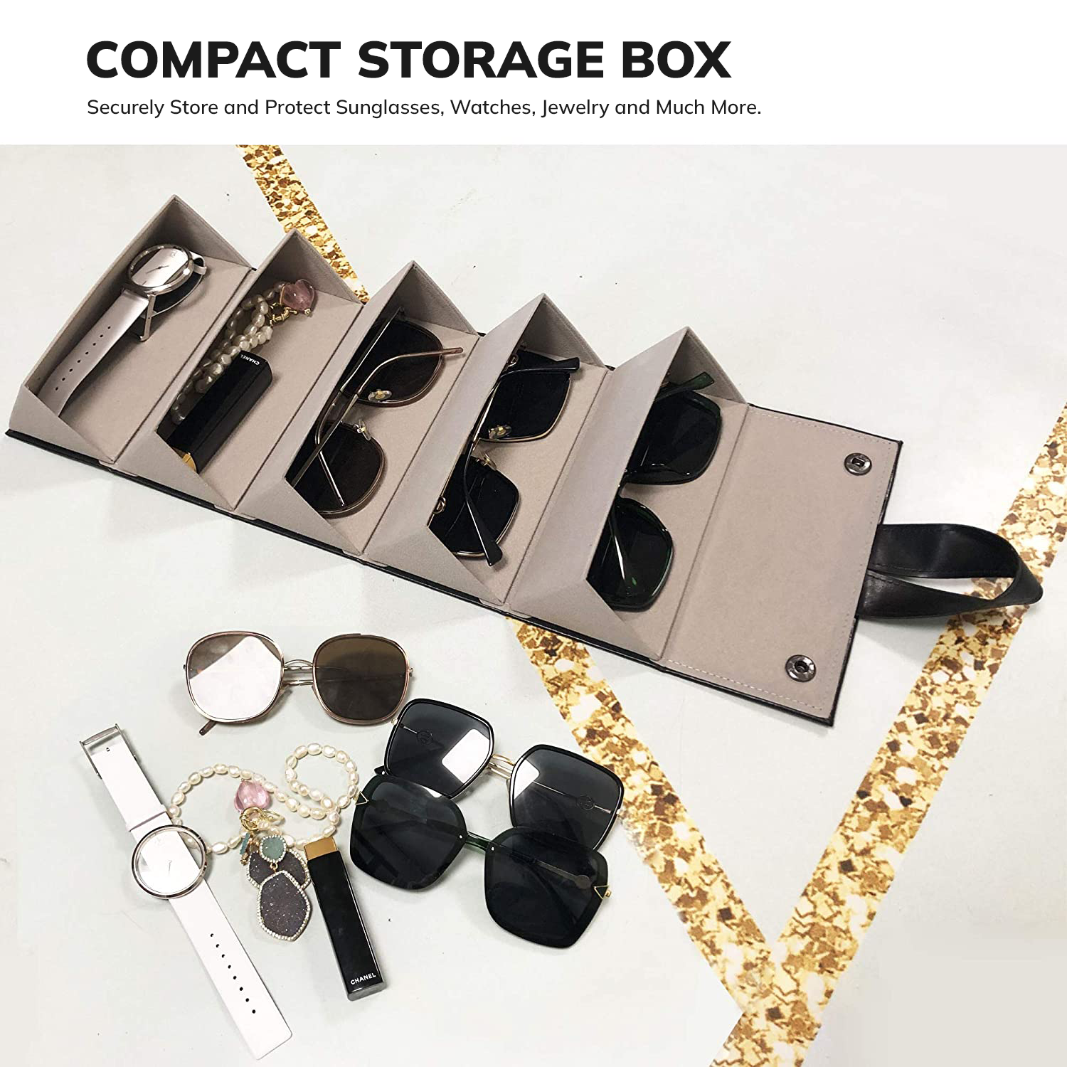(6 Slot) Sunglasses Spectacles Organizer Case