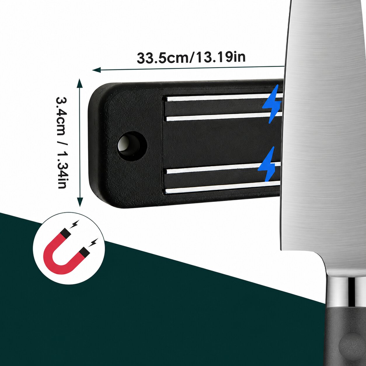 Wall Mounted Magnetic Knife Holder