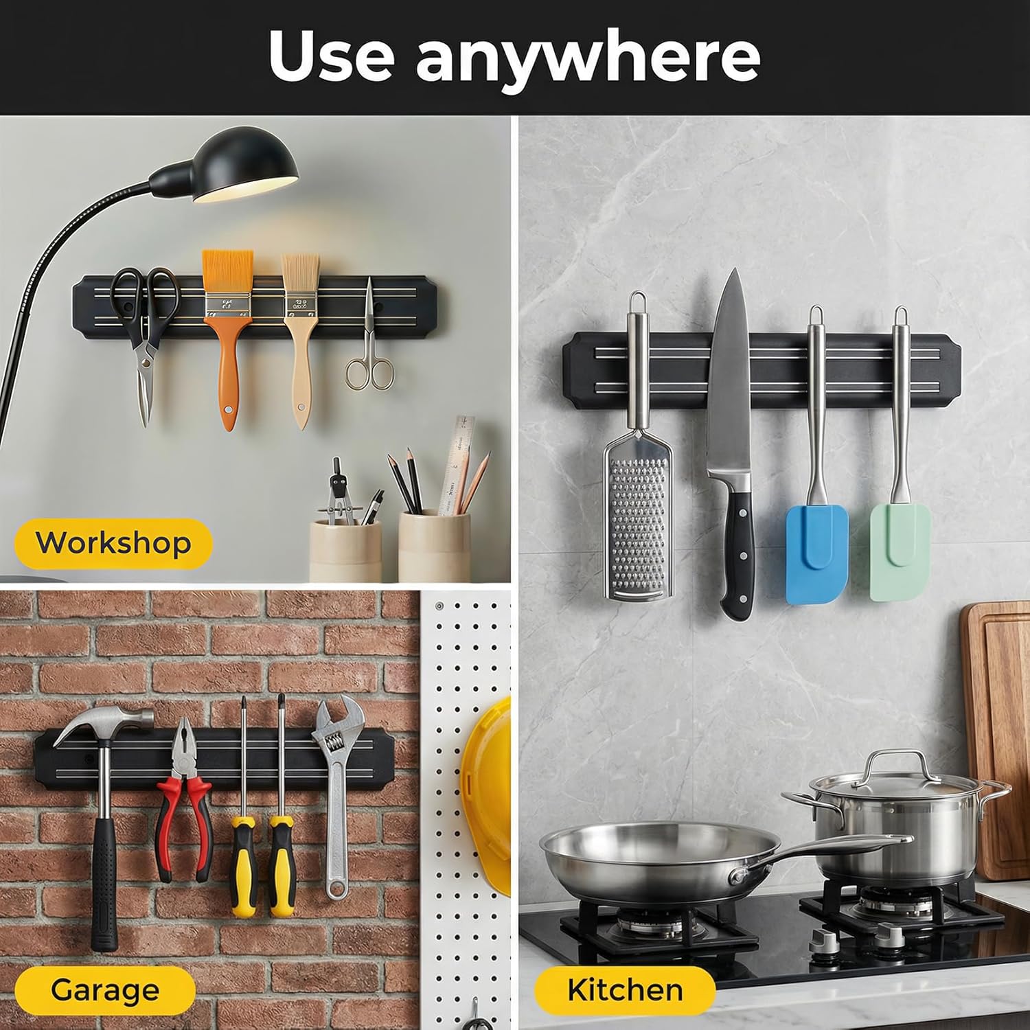 Wall Mounted Magnetic Knife Holder