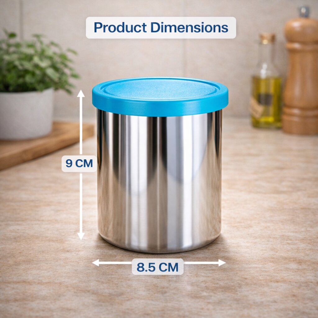Stainless Steel Glass With Lid | 400 ML | Rust-Free & Leak-Proof