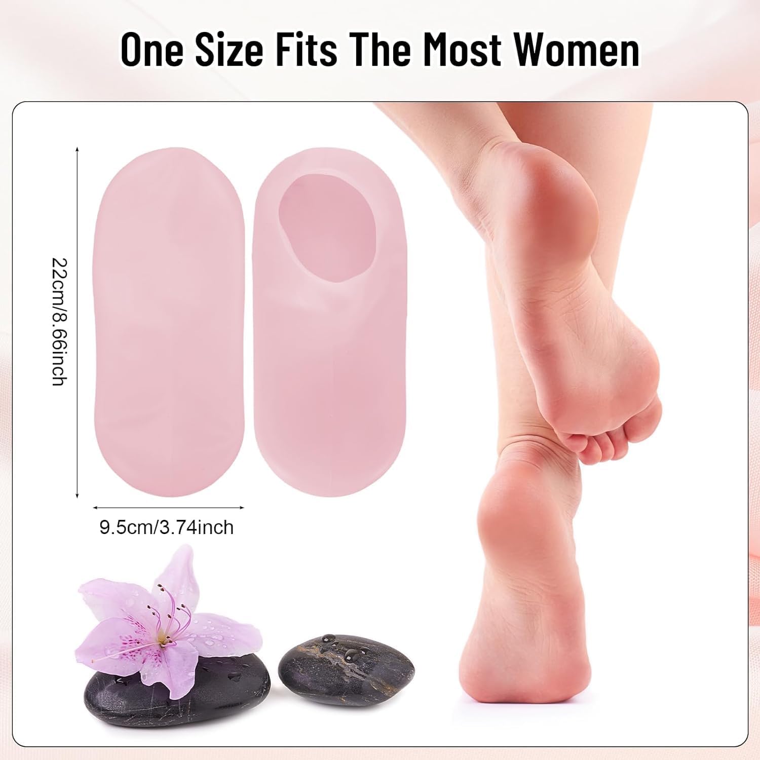 Cracked Heal Repair Moisturizing Silicone Gel Socks
