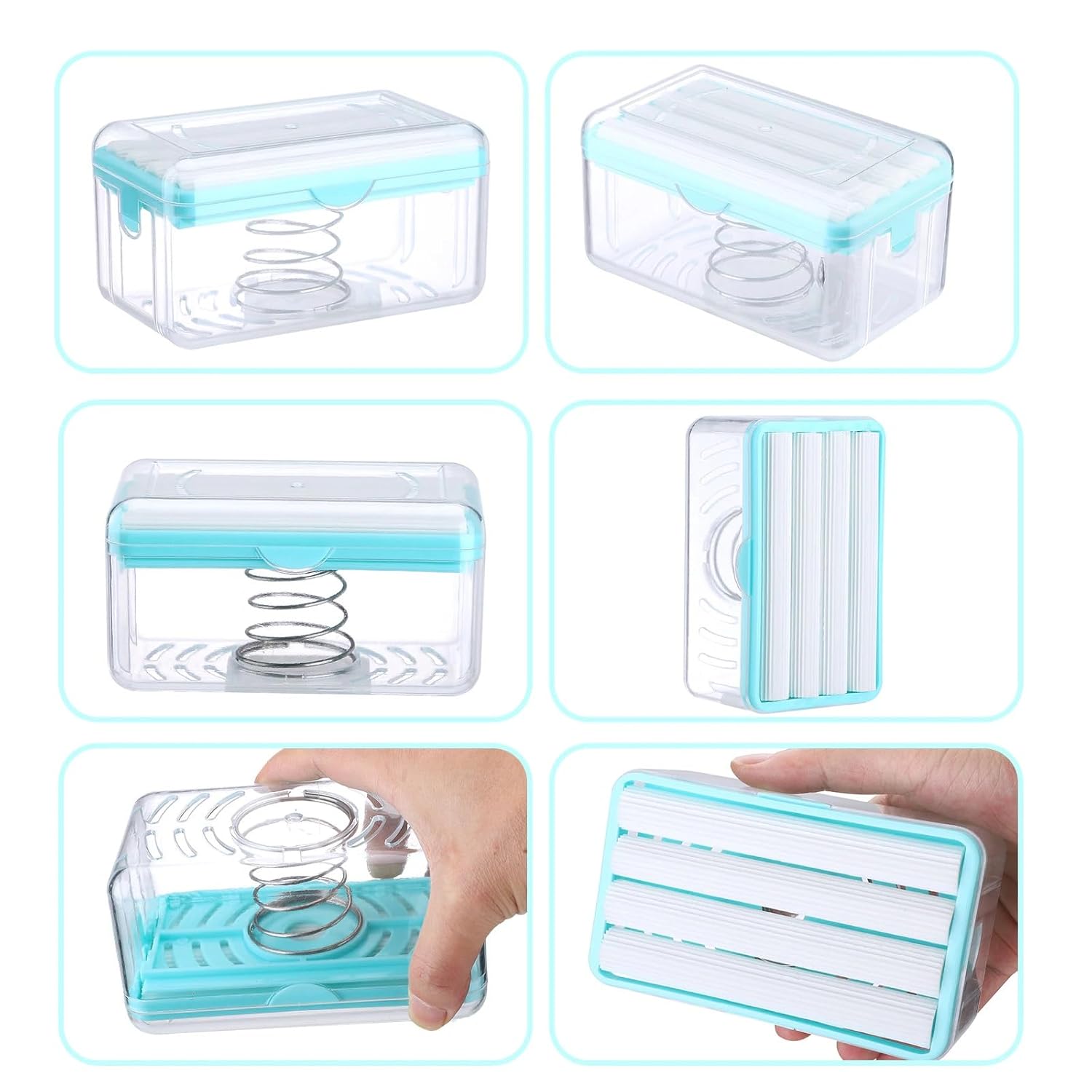 (Pack Of 2) Laundry Rolling Soap Bar Dispenser