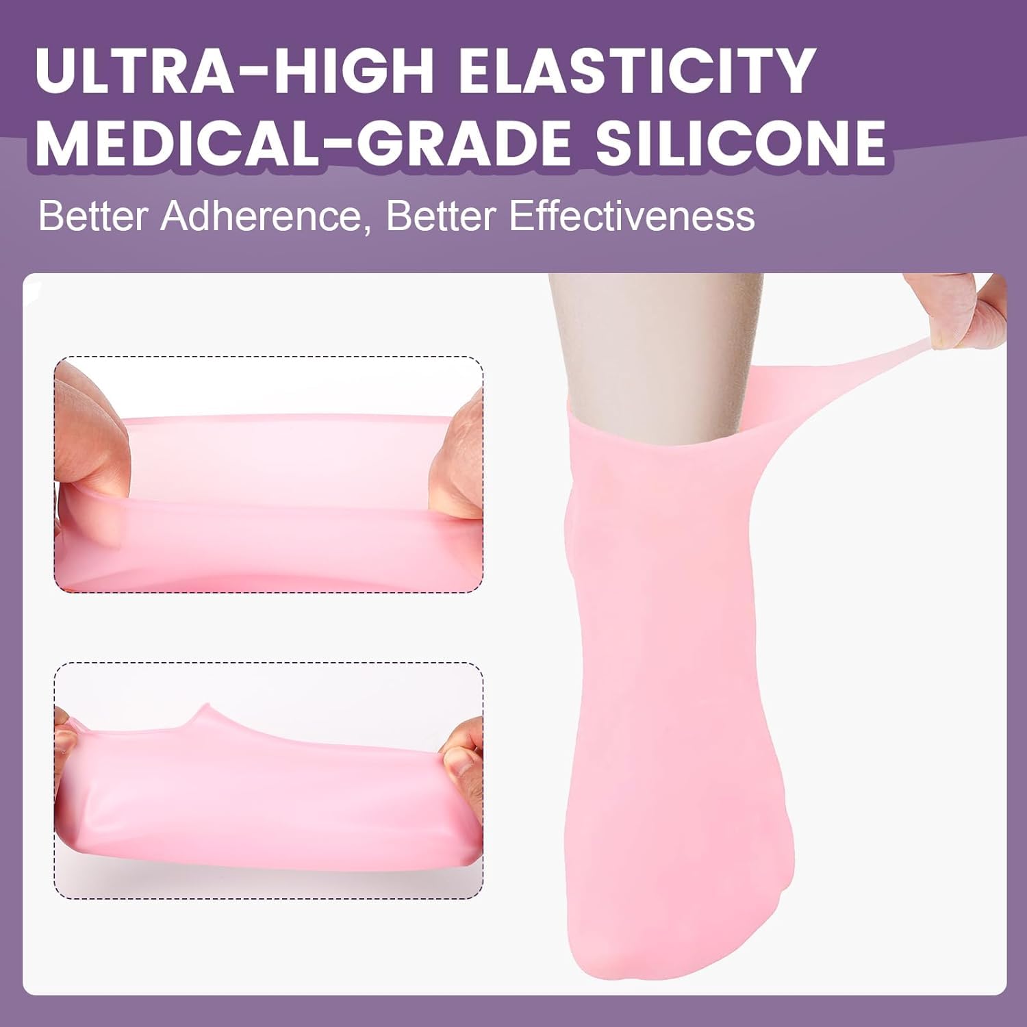 Cracked Heal Repair Moisturizing Silicone Gel Socks