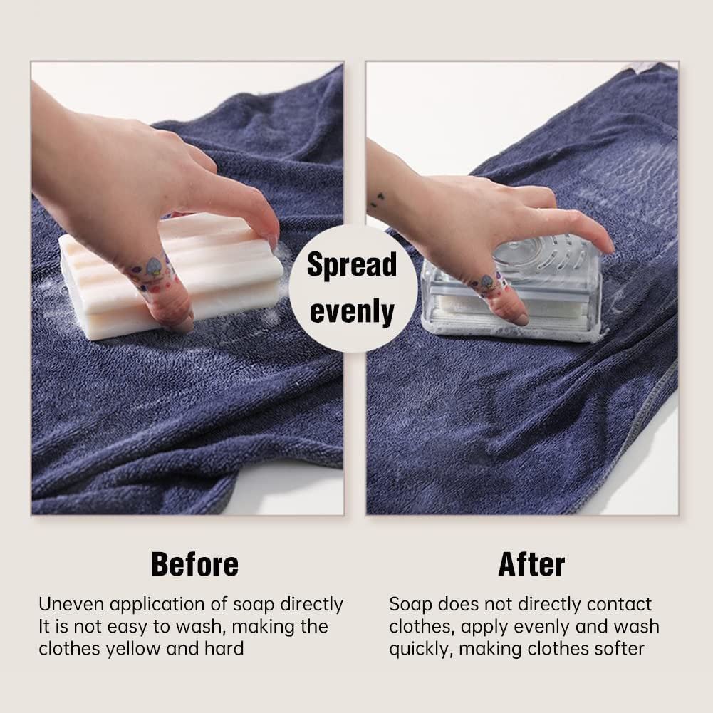 (Pack Of 2) Laundry Rolling Soap Bar Dispenser