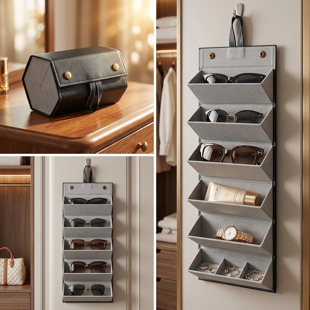 (6 Slot) Sunglasses Spectacles Organizer Case