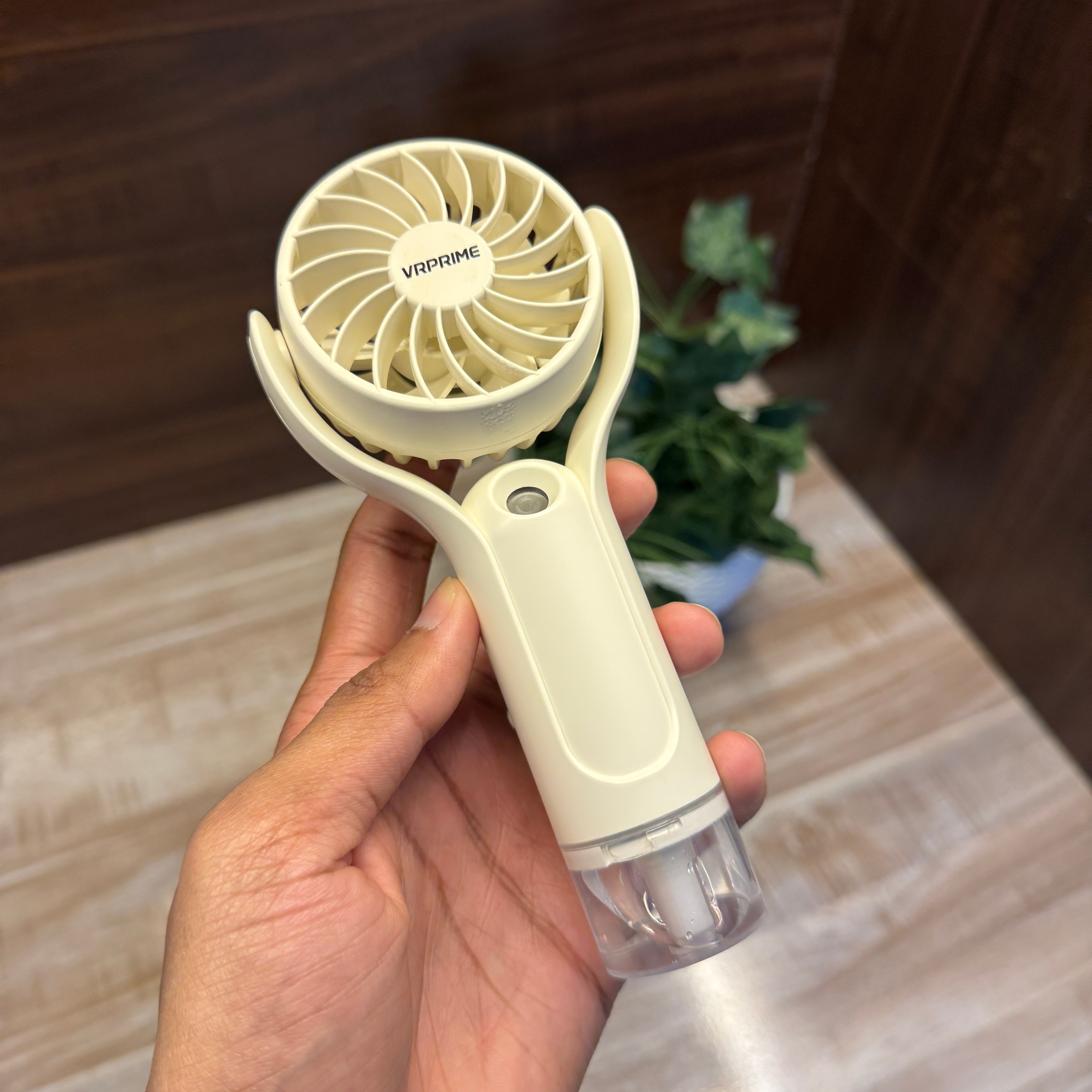 Rechargeable Hand Fan With Mist Spray