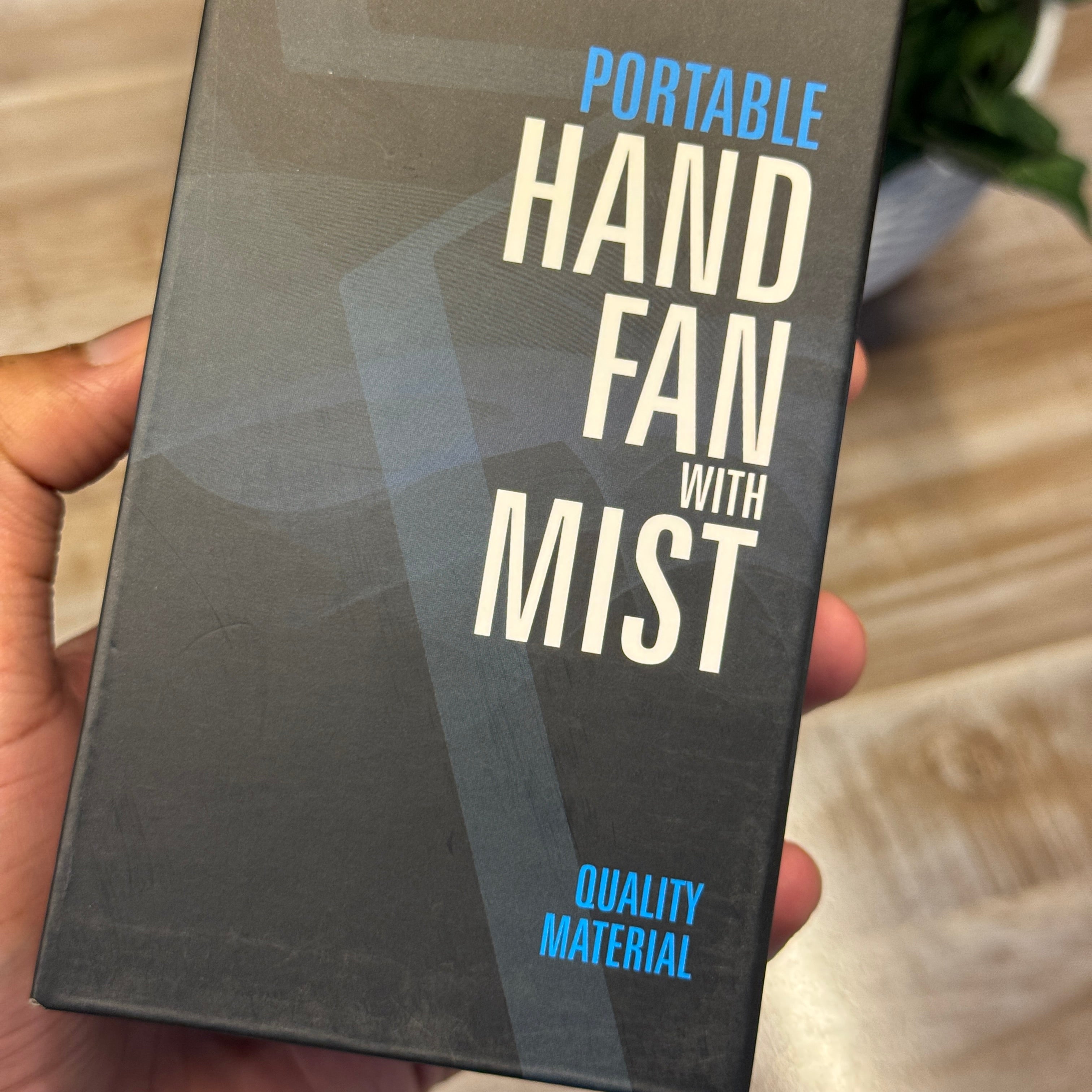 Rechargeable Hand Fan With Mist Spray