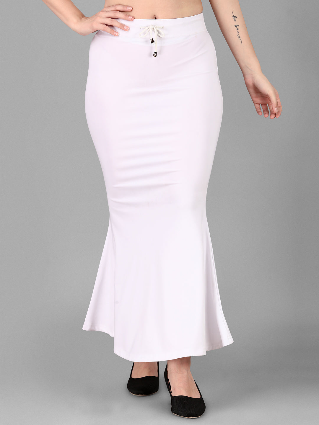 FISHCUT Saree Shaper - White Colour