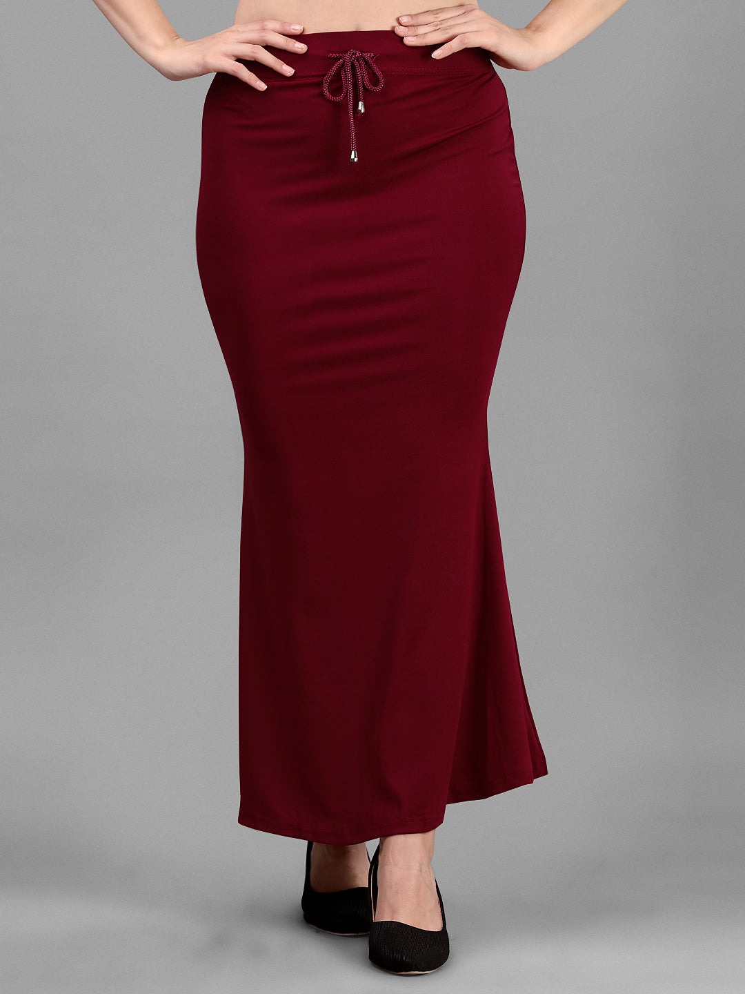 FISHCUT Saree Shaper - Maroon Colour