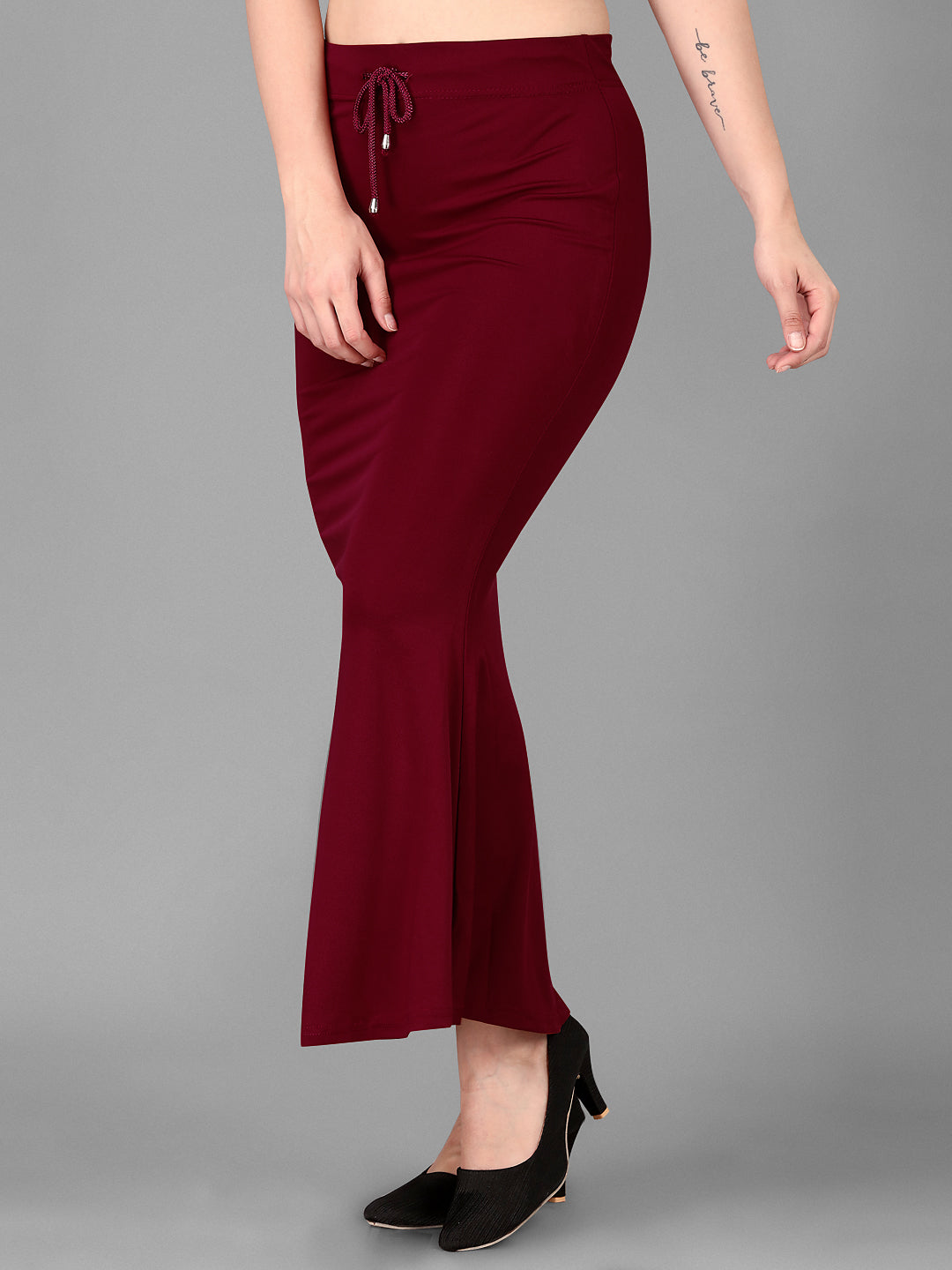 FISHCUT Saree Shaper - Maroon Colour