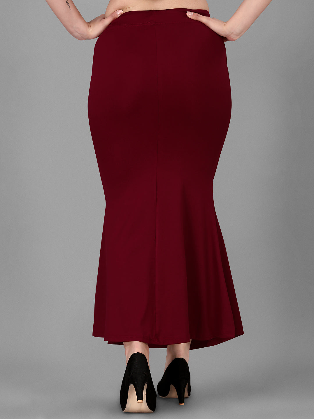 FISHCUT Saree Shaper - Maroon Colour
