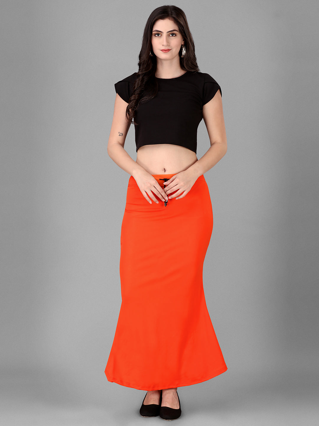 FISHCUT Saree Shaper - Orange Colour