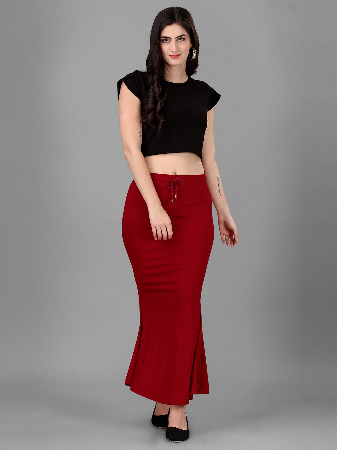 FISHCUT Saree Shaper - Red Colour