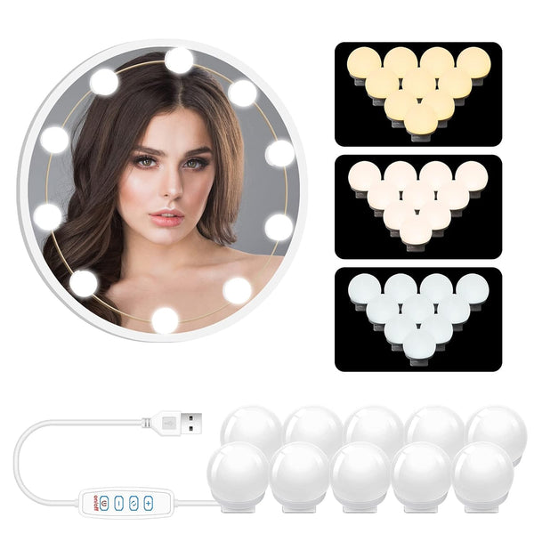 [10 Bulbs Set] Makeup Vanity LED Mirror Lights