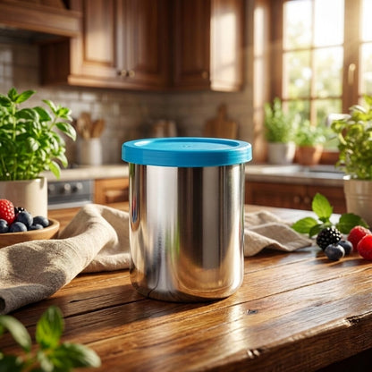 Stainless Steel Glass With Lid | 400 ML | Rust-Free & Leak-Proof