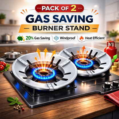 (Pack Of 2) Gas Saving Burner Stand