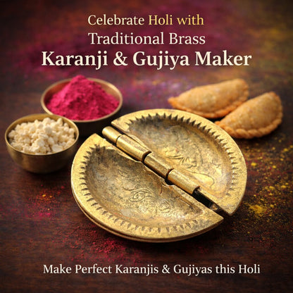 Golden Gujiya Karanji Maker (Pure Brass Material)