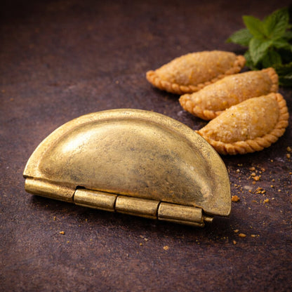 Golden Gujiya Karanji Maker (Pure Brass Material)