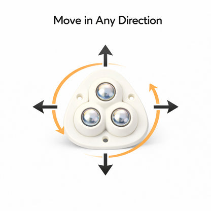 [Pack Of 8] Heavy Furniture Sofa Table Moving Wheels | 180 KGs Weight Capacity