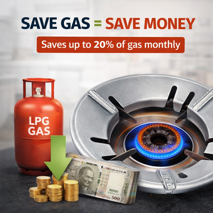 (Pack Of 2) Gas Saving Burner Stand