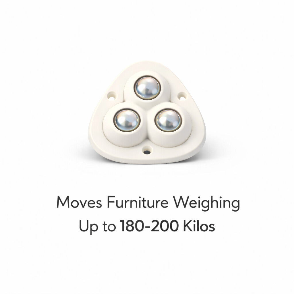 [Pack Of 8] Heavy Furniture Sofa Table Moving Wheels | 180 KGs Weight Capacity
