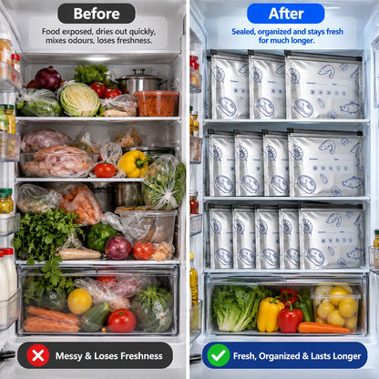[Pack Of 30] Aluminium Foil Zip Lock Storage Bags