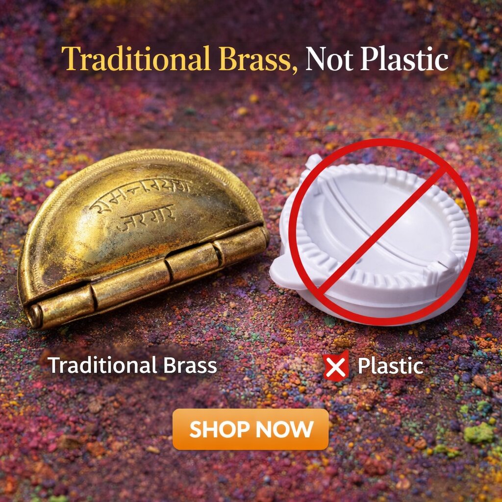 Golden Gujiya Karanji Maker (Pure Brass Material)