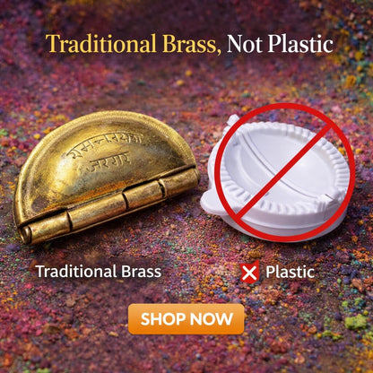Golden Gujiya Karanji Maker (Pure Brass Material)