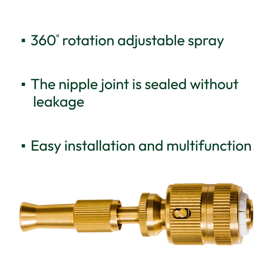 [Pack Of 2] High Pressure Brass Water Spray Nozzle