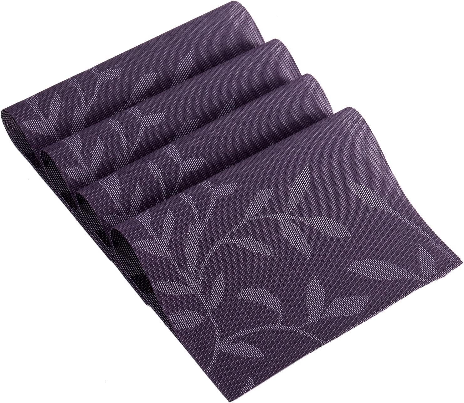 [Set Of 6] Violet Colour Dining Table Placemats