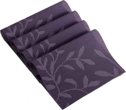 [Set Of 6] Violet Colour Dining Table Placemats