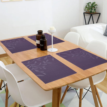 [Set Of 6] Violet Colour Dining Table Placemats