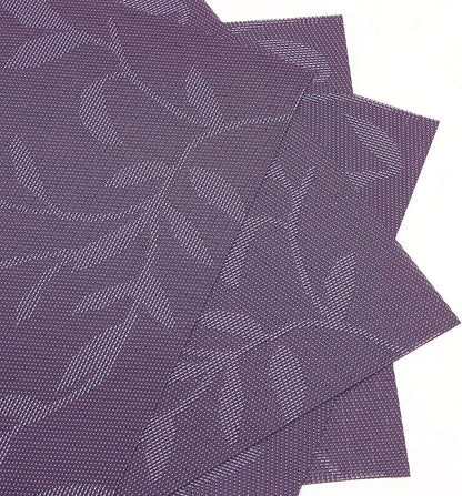 [Set Of 6] Violet Colour Dining Table Placemats
