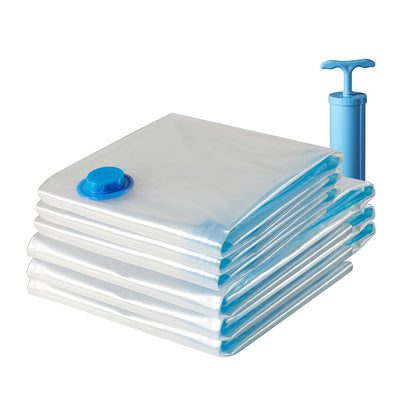(Pack Of 5) Vacuum Storage Compression Bags With Pump