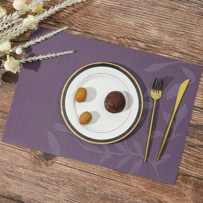 [Set Of 6] Violet Colour Dining Table Placemats