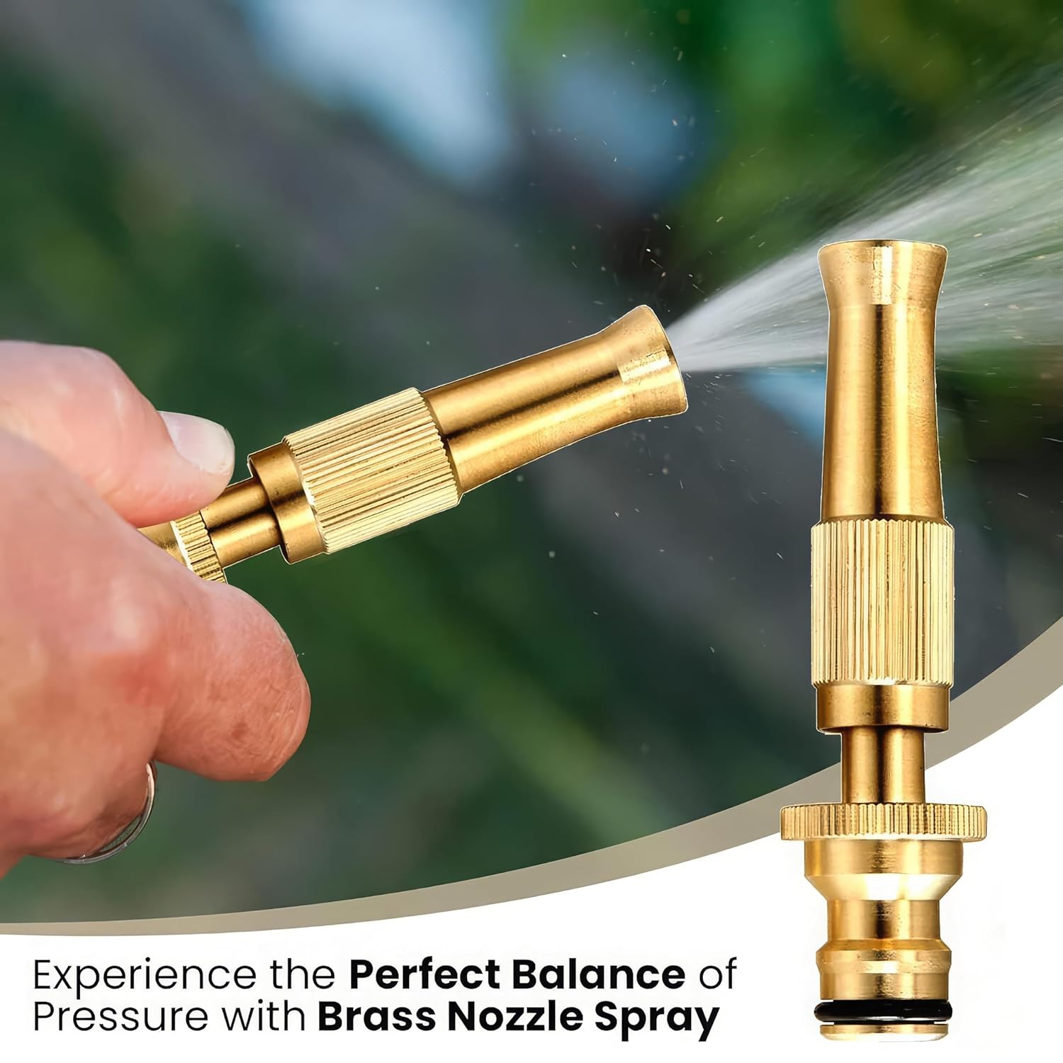 [Pack Of 2] High Pressure Brass Water Spray Nozzle