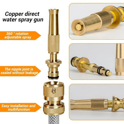 [Pack Of 2] High Pressure Brass Water Spray Nozzle