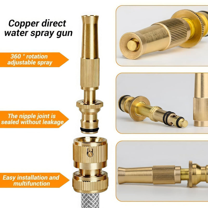 High Pressure Brass Water Spray Gun Nozzle