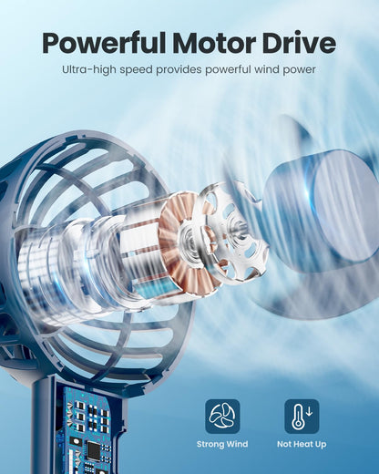 Rechargeable Mini Hand Fan (3 Speed Modes)
