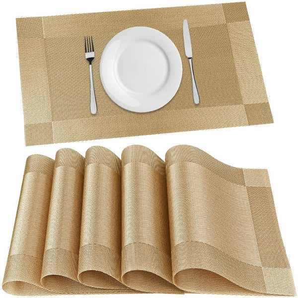 [Set Of 6] Dining Table Heat-Resistant Placemats