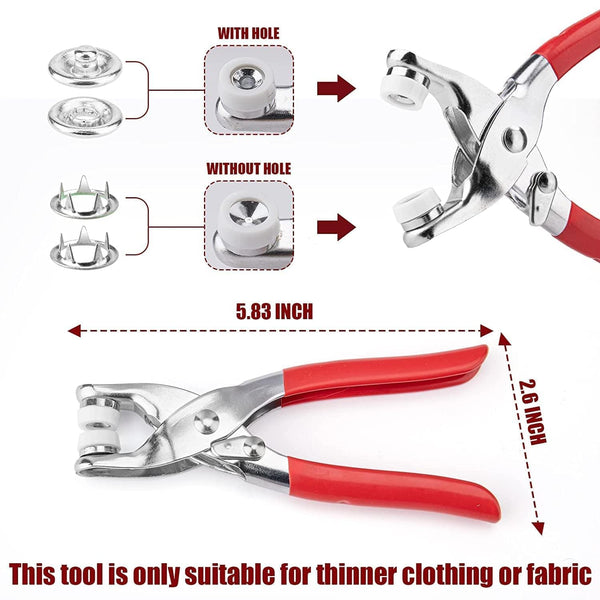 Stainless Steel Grommet Eyelet Setting Pliers Tool