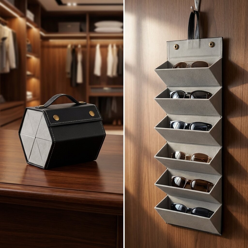 (6 Slot) Sunglasses Spectacles Organizer Case