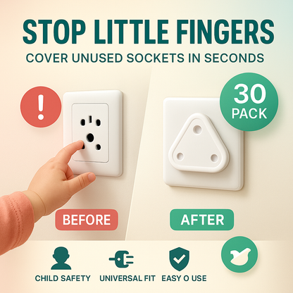 (Pack Of 30) Electric Board Socket Covers