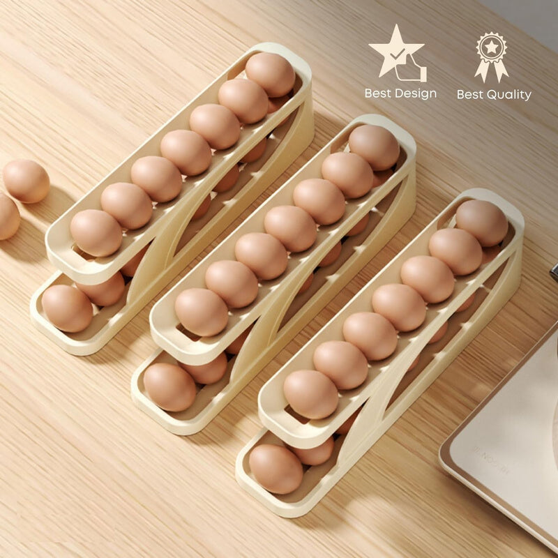 Rolling Egg Dispenser Tray