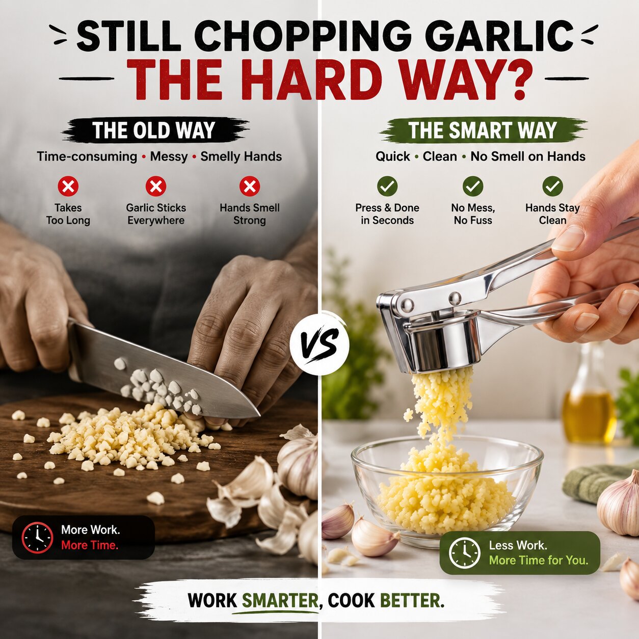 Stainless Steel Garlic & Ginger Crusher