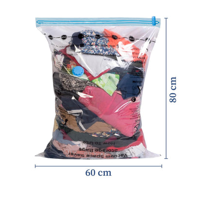 (Pack Of 5) Vacuum Storage Compression Bags With Pump