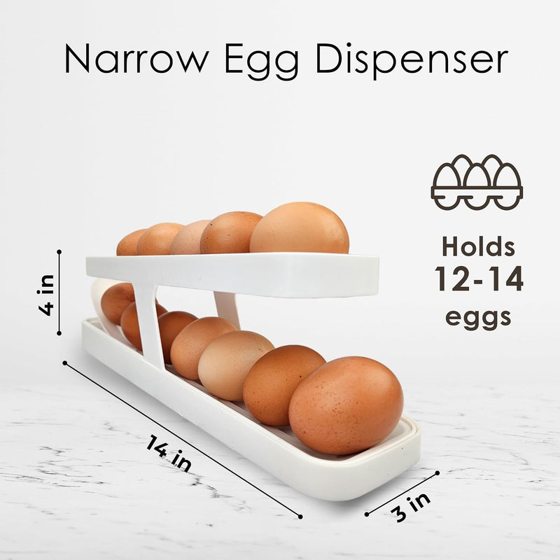 Rolling Egg Dispenser Tray