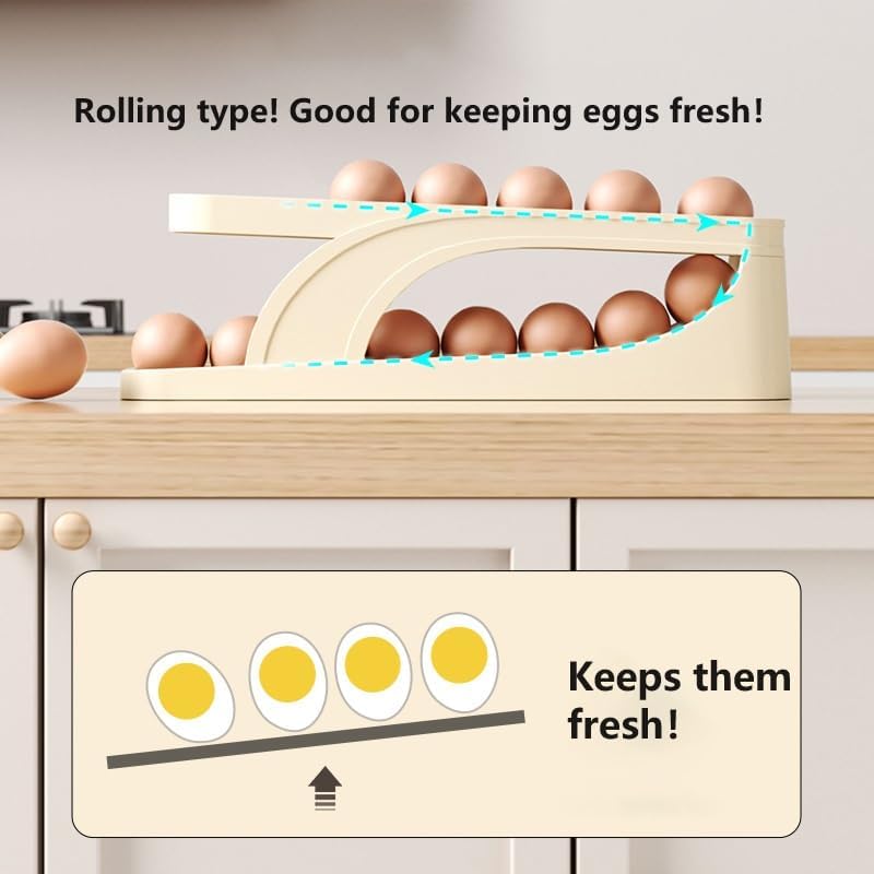 Rolling Egg Dispenser Tray