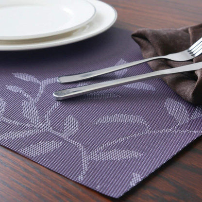 [Set Of 6] Violet Colour Dining Table Placemats