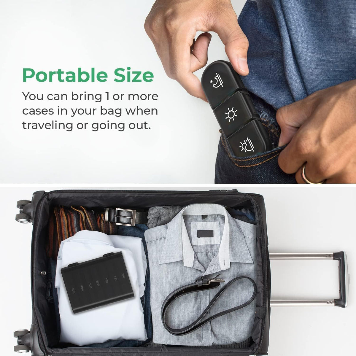 Weekly Medicine Organizer Case (Travel Friendly)